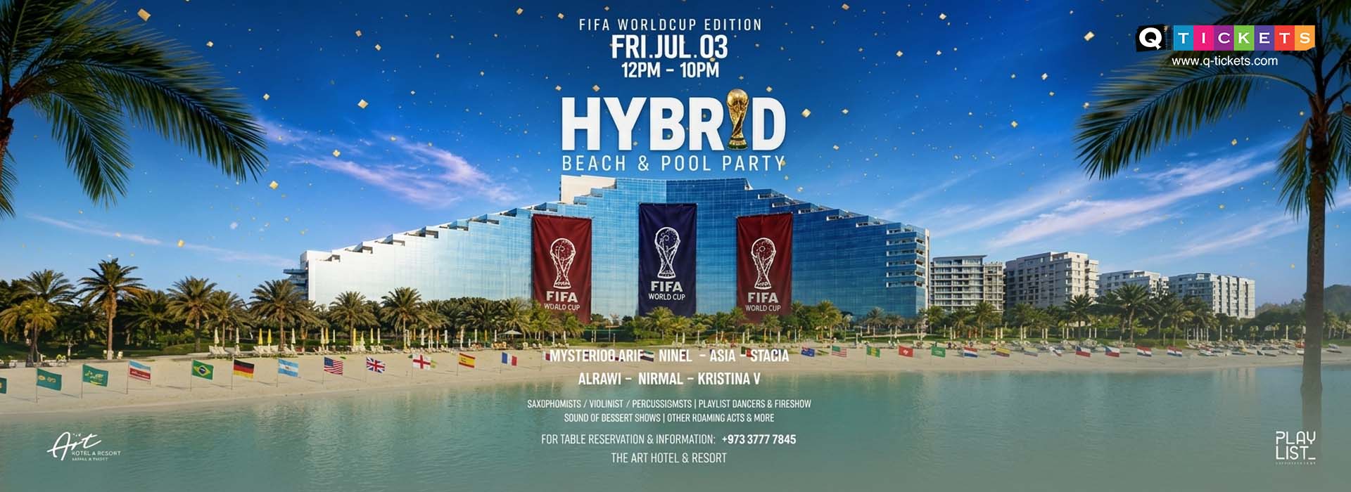 Hybrid beach and pool party - FIFA Worldcup Edition
