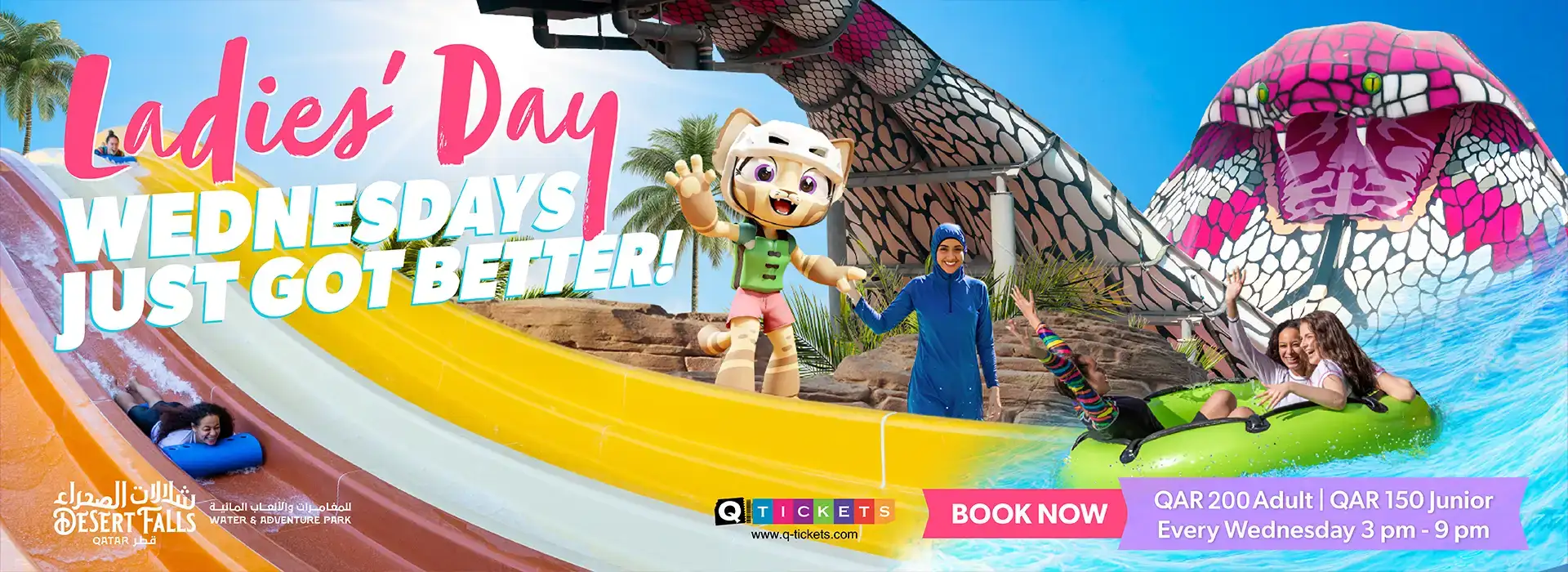 Ladies Day at Desert Falls Sea Caves Waterpark