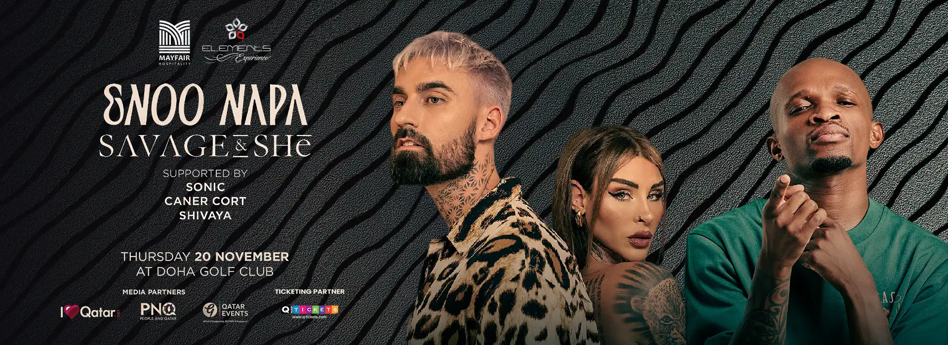 Enoo Napa and Savage & She live in Doha