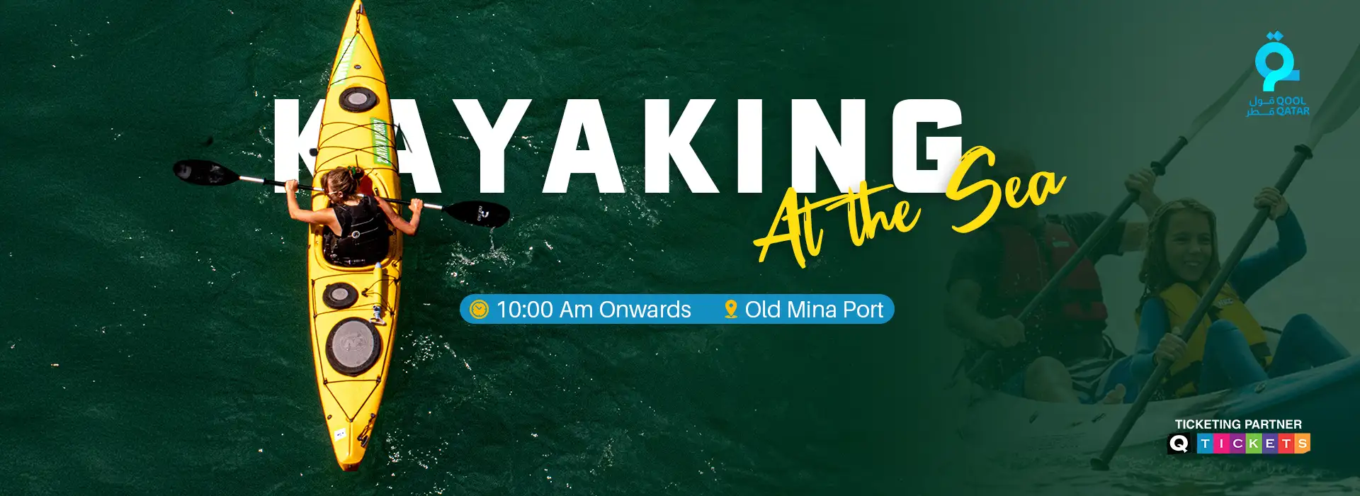 Kayaking at the sea