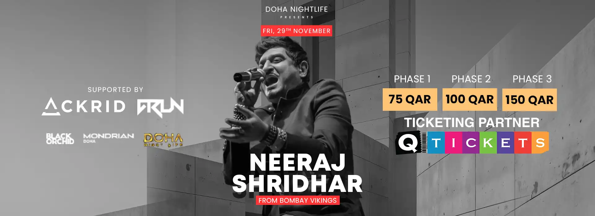 NEERAJ SHRIDHAR LIVE IN DOHA