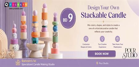 Stackable Candle by Pour Studio