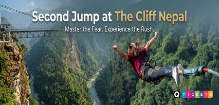 Second Jump at The Cliff Nepal
