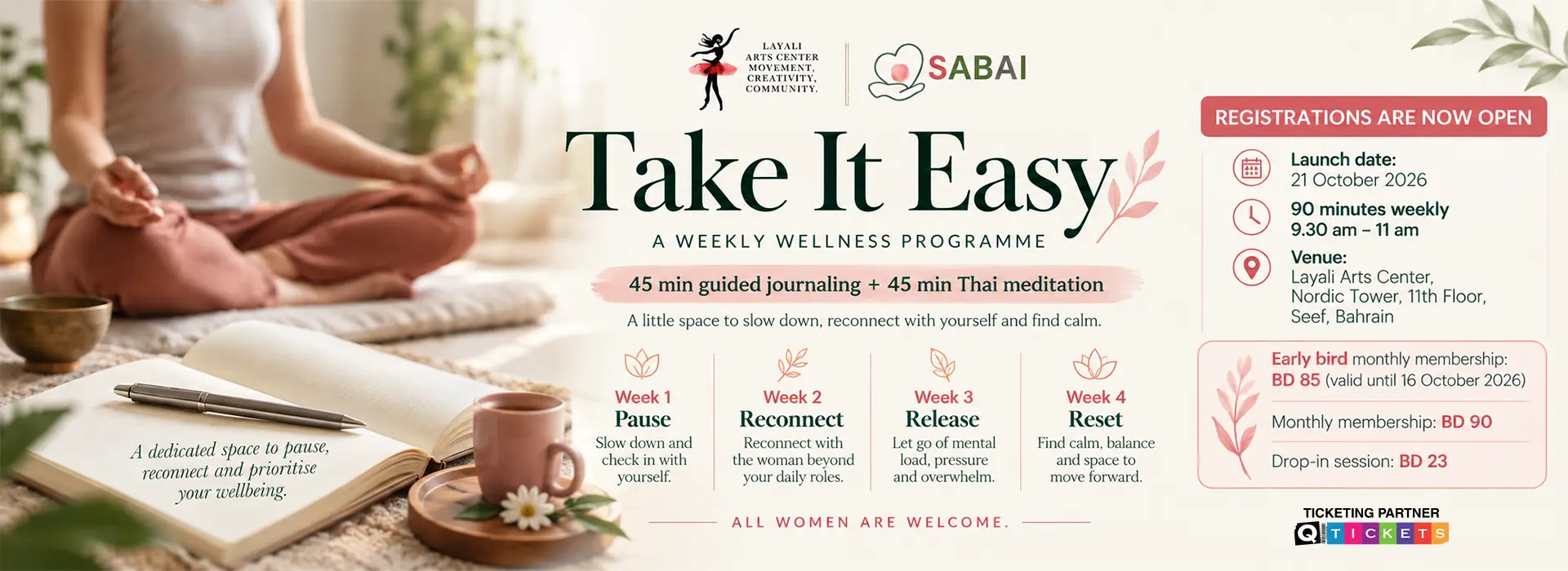 Take It Easy at Layali – A Weekly Wellness Programme