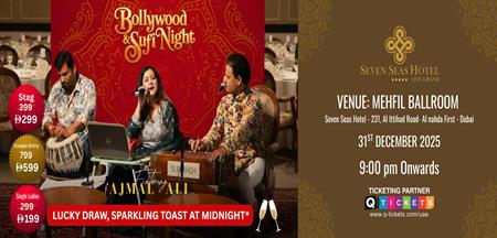 Bollywood & Sufi Night New Year Eve’s Royal Grand Gala Dinner