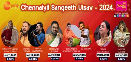 Chennaiyil Sangeeth Utsav 2024 landing page