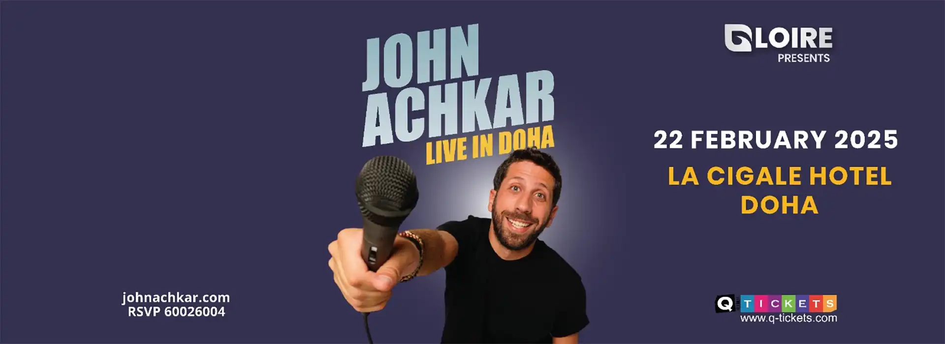 JOHN ACHKAR LIVE IN DOHA