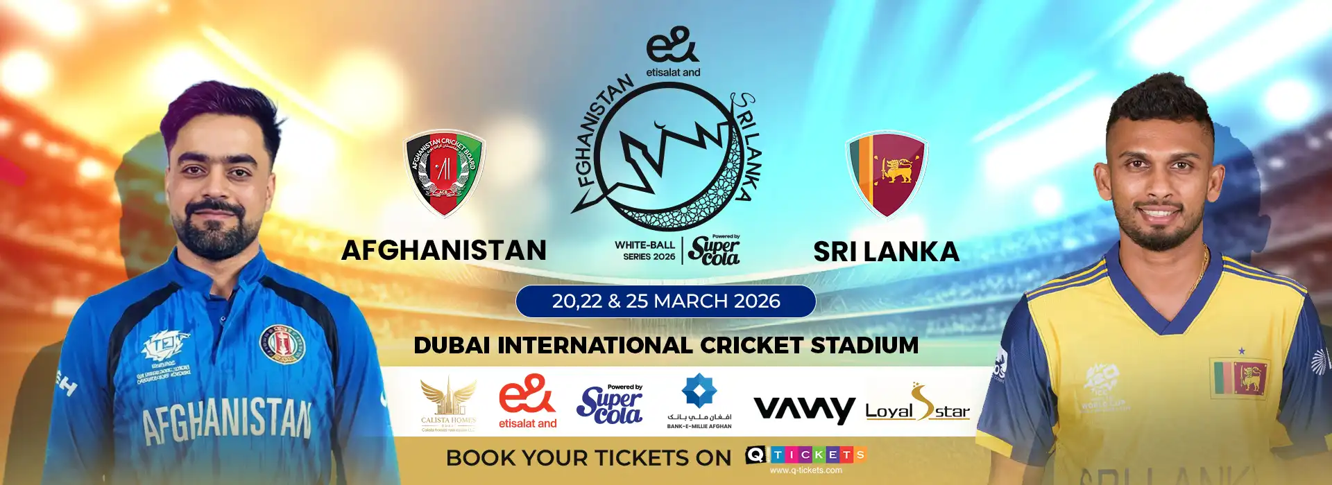 Afghanistan vs Sri Lanka 2026 ODI Series – Live in Dubai