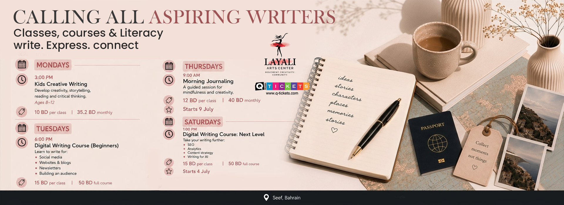 Kid’s creative writing course