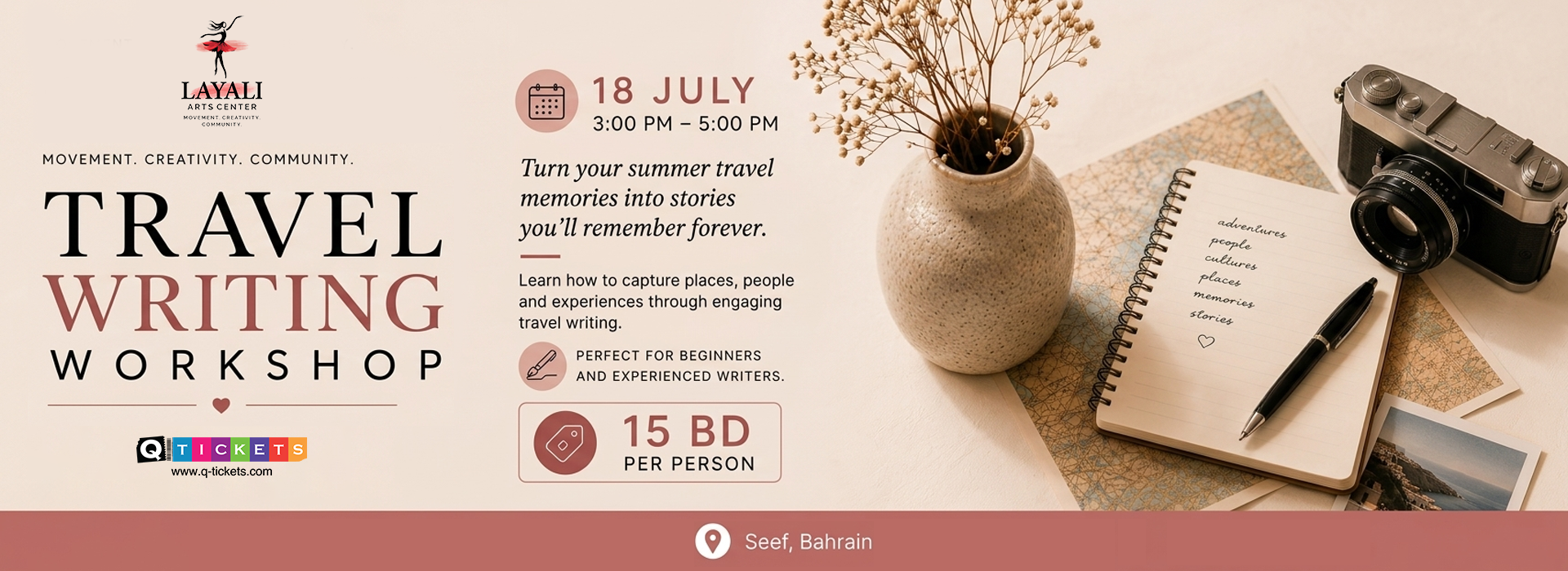 Travel writing workshop