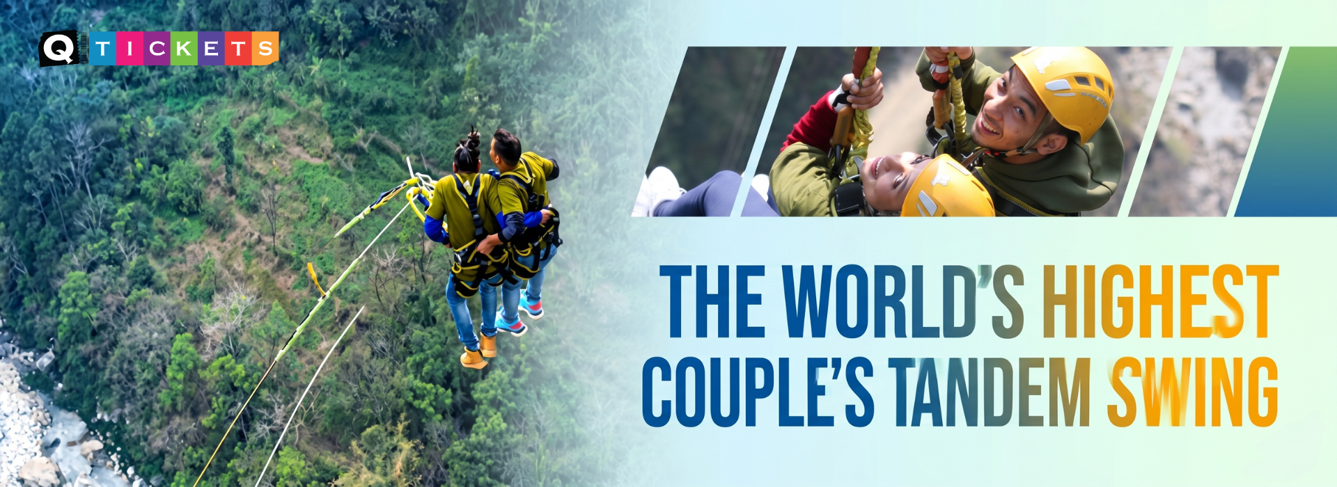 The World’s Highest Couple’s Tandem Swing at The Cliff Nepal