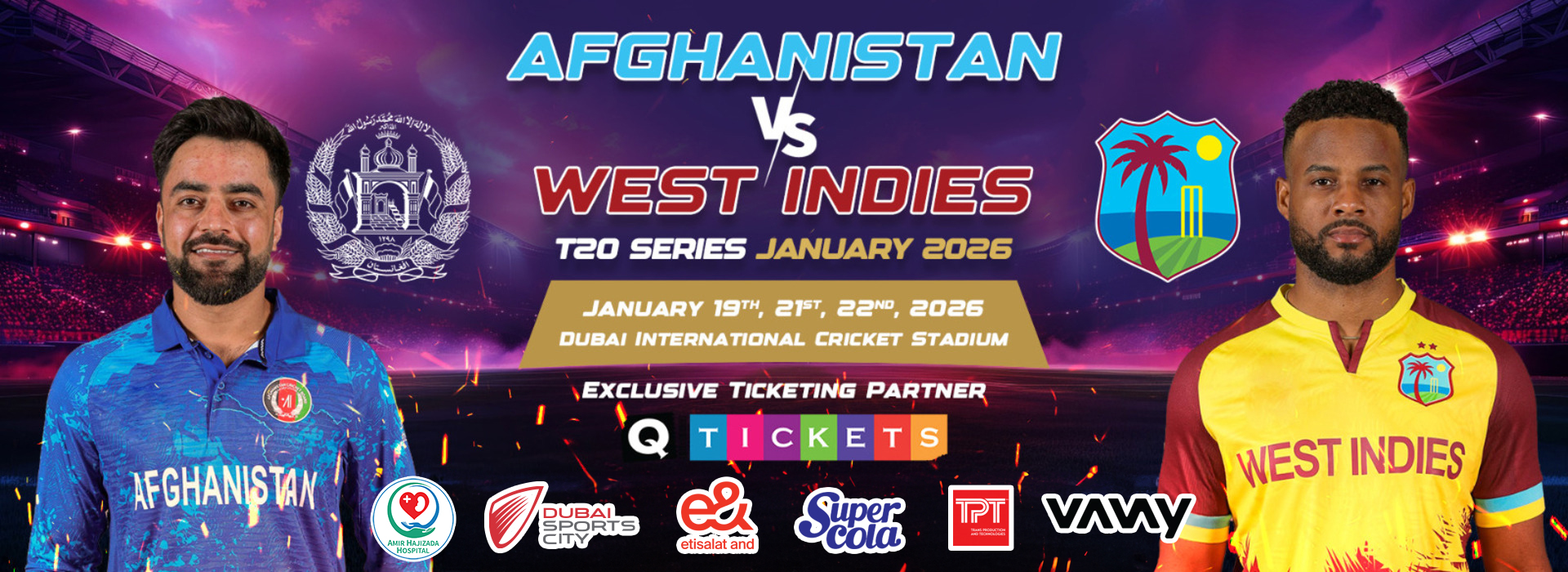 Afghanistan vs West Indies T20I Series - 1st T20I