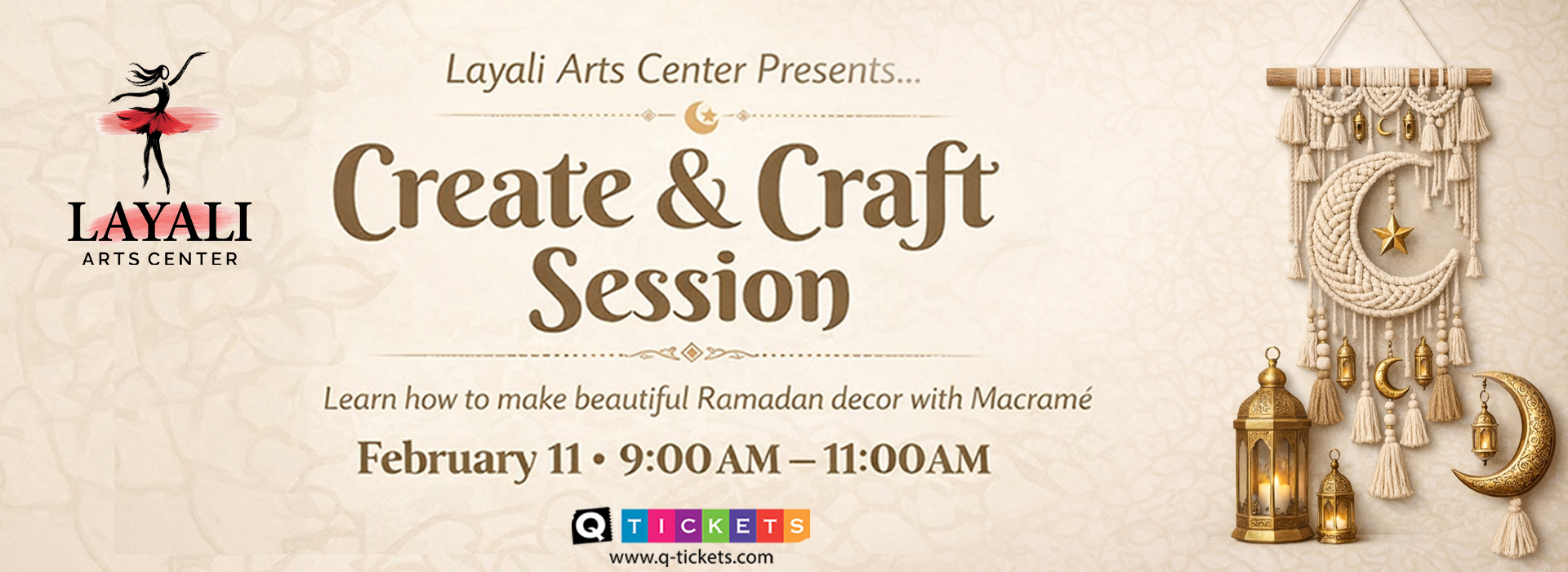 Create and Craft Session: Macrame Ramadan Décor