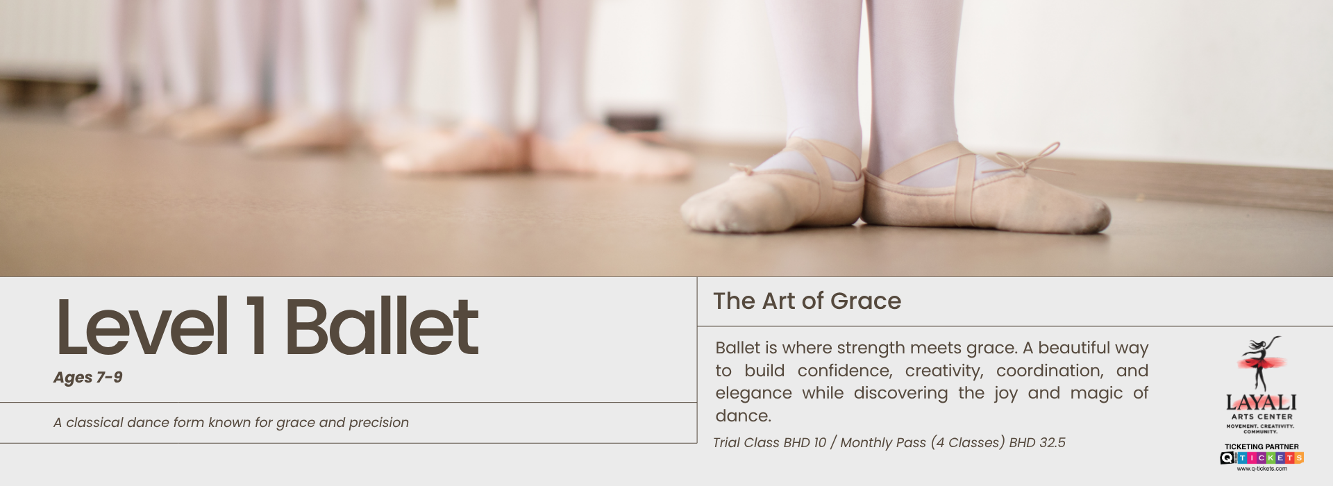 Level 1 Ballet – The Art of Grace