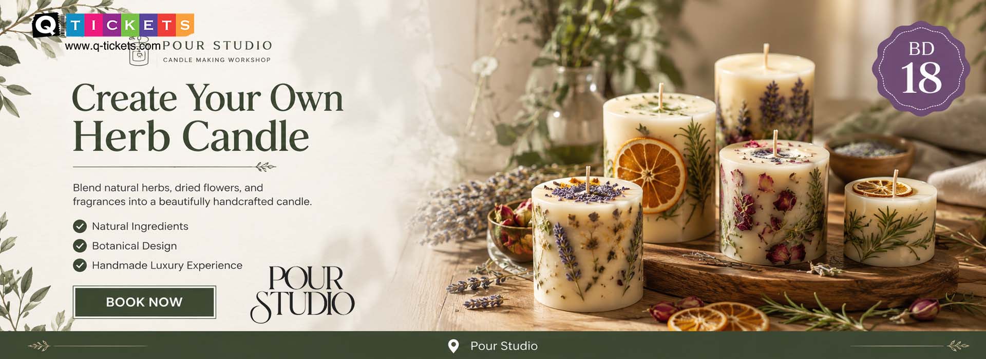 Herb Candle by Pour Studio