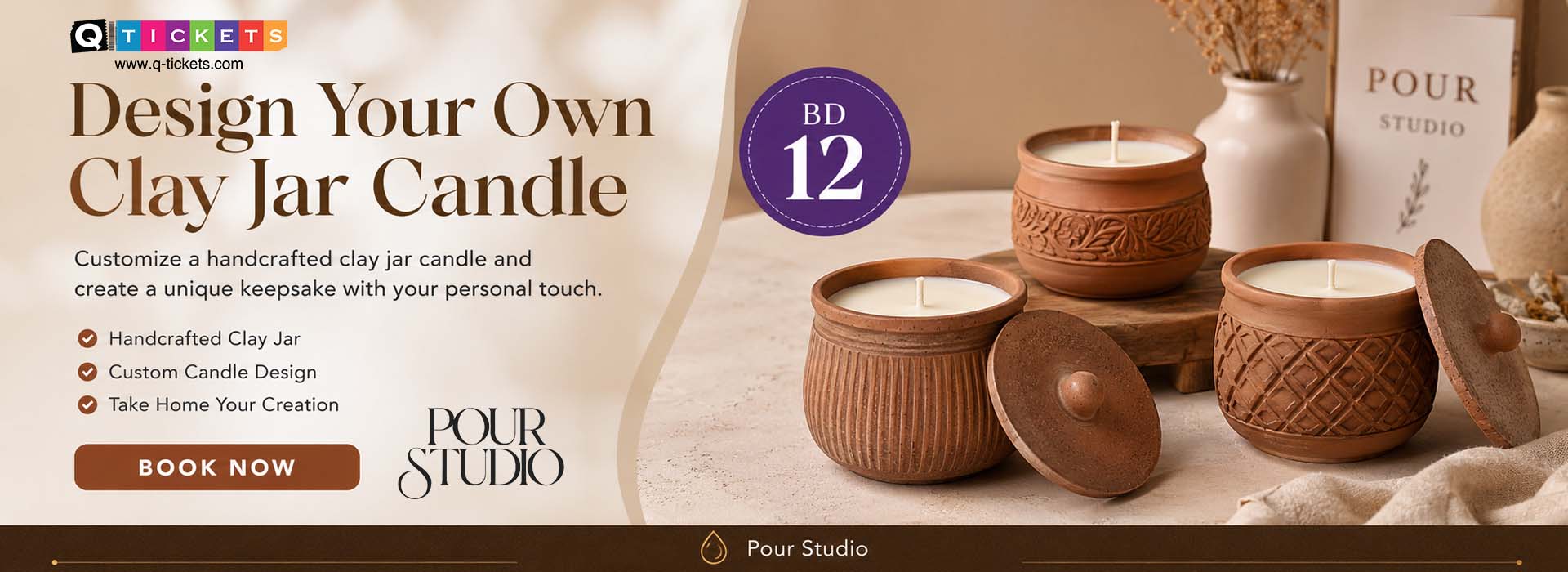 Clay Jar Candle by Pour Studio