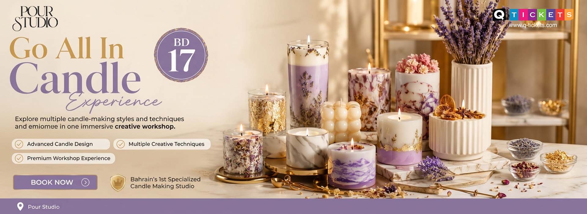 Go all in Candle by Pour Studio
