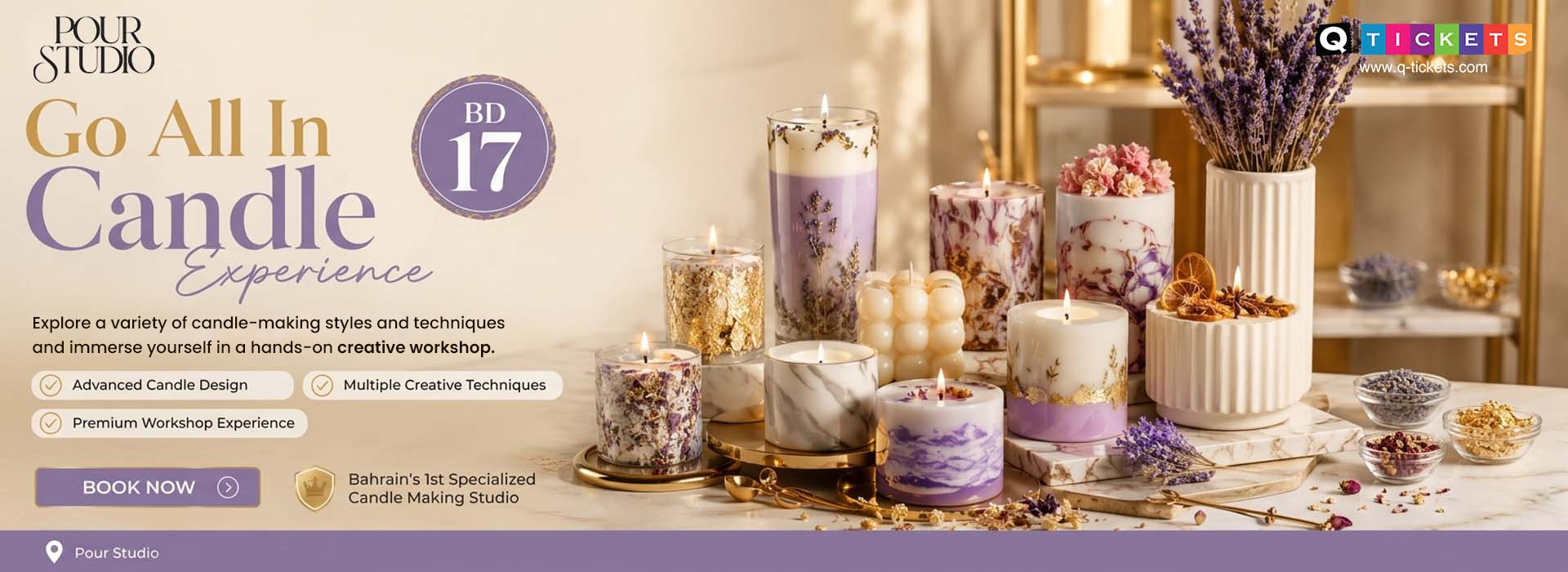 Go all in Candle by Pour Studio
