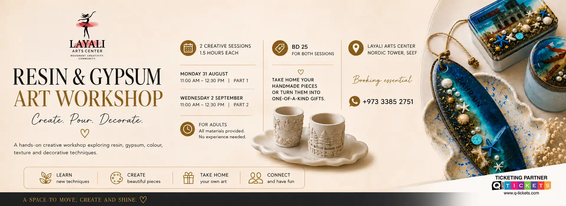 Resin & Gypsum Art Workshop