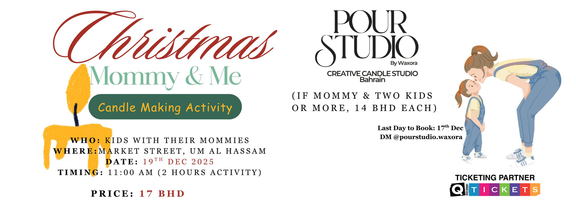 CHRISTMAS MOMMY & ME CANDLE MAKING ACTIVITY