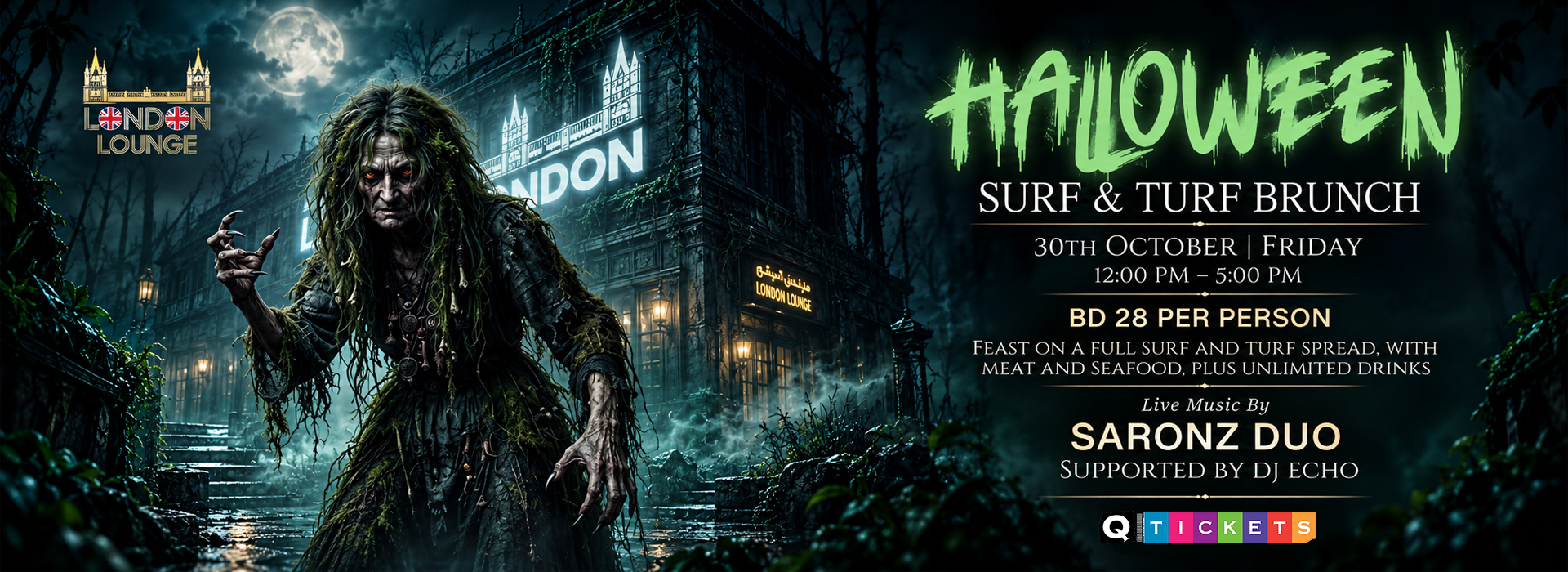 Halloween Surf & Turf Brunch at London Lounge