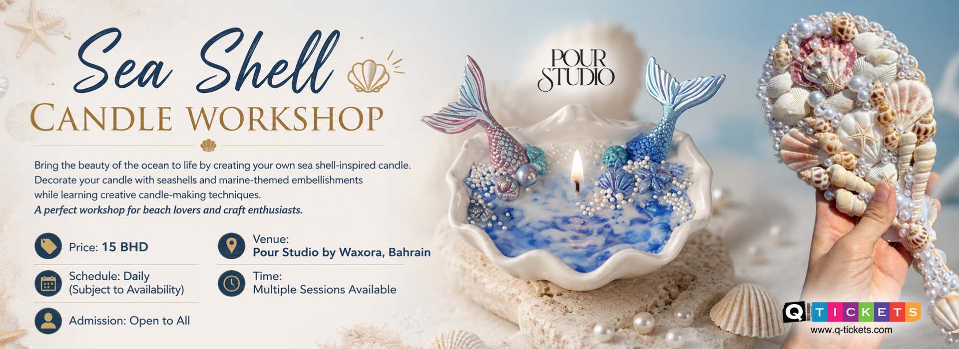 Sea Shell Candle Workshop