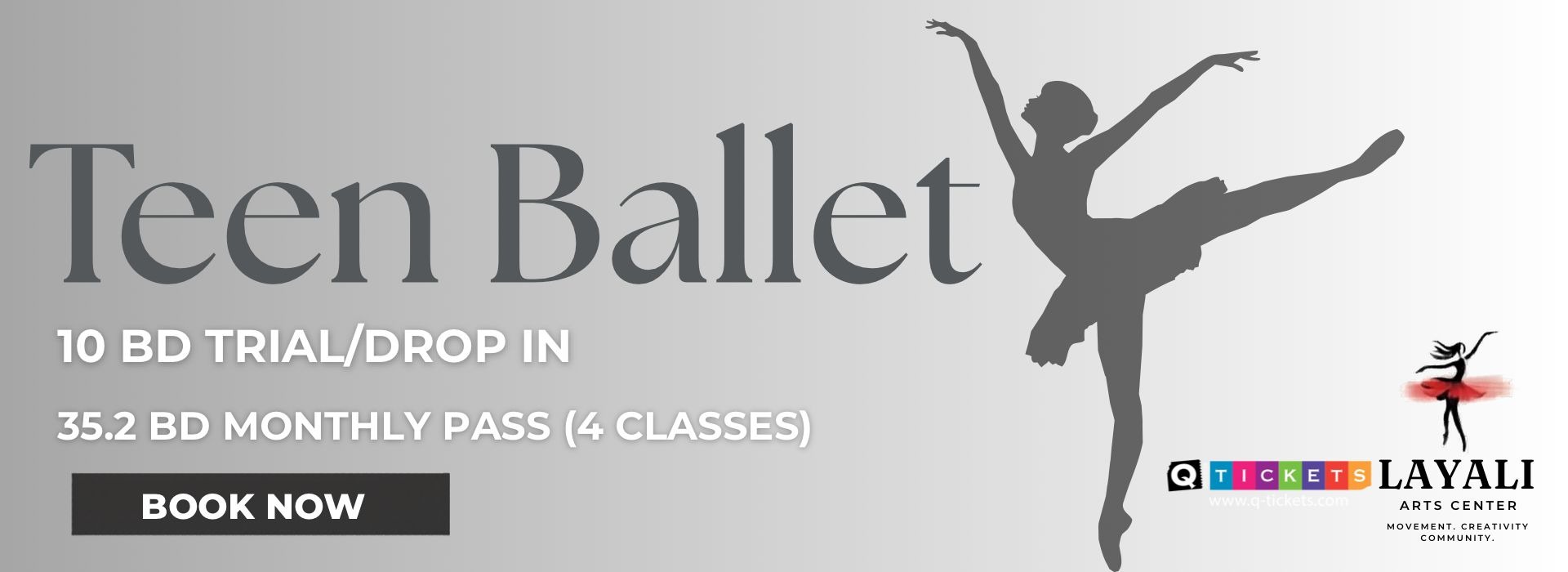 Teen Ballet Classes at Layali Arts Center